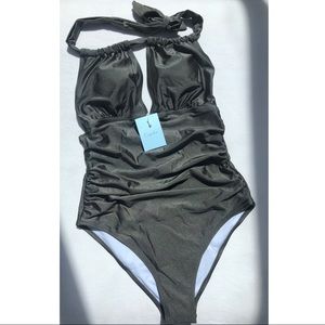 NWT Cupshe I Like You Halter One-Piece Sz Medium